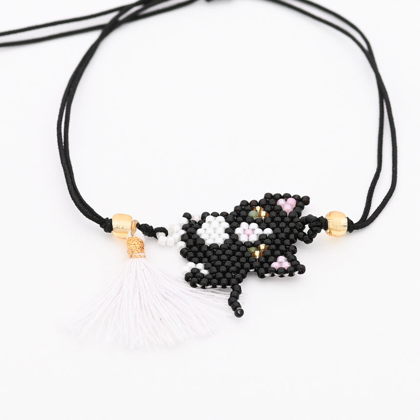 Kitten Beaded Bracelet