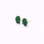 Green & Silver Round Druzy Earrings