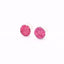 Pink & Silver Round Druzy Earrings