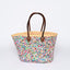 Hand Woven Sequin Beach Baskets - Multicolour with White Star