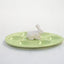 White Bunny & Green Egg Plate