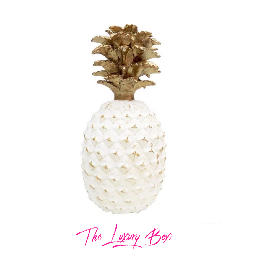 White & Gold Pineapple