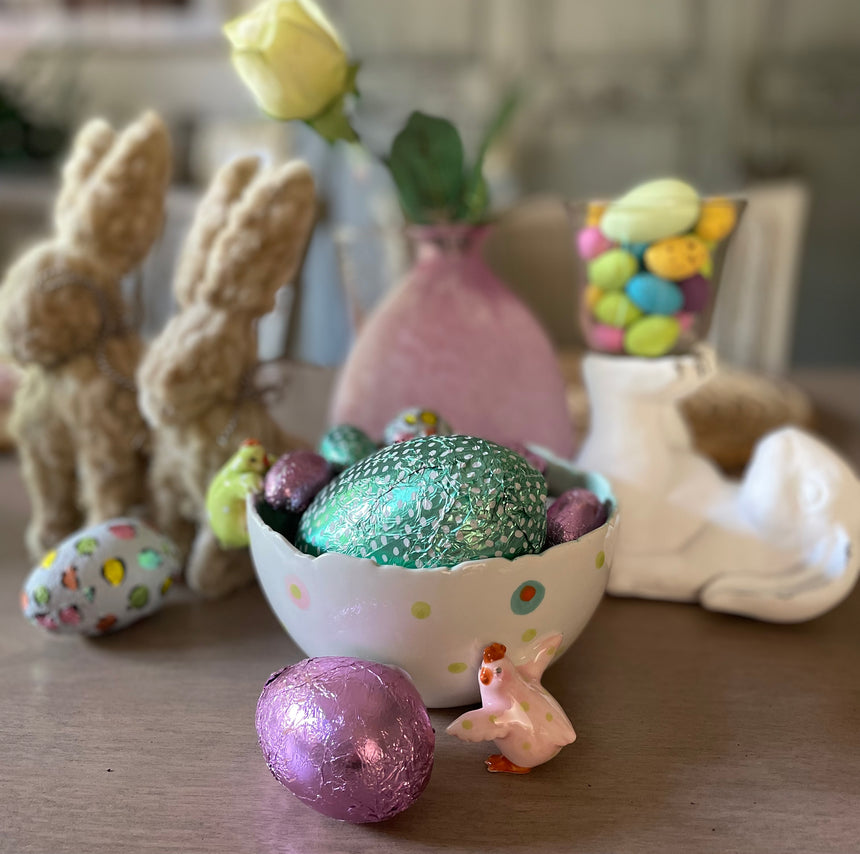 Ceramic Bowl with Chicks