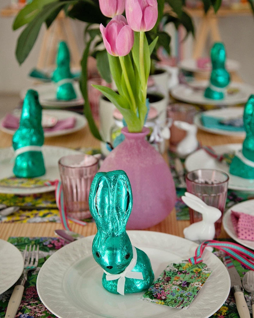 Pink Frosted Glass Vase