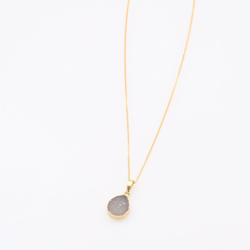 Oval Druzy pendant Necklace