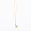 Long Gold Gemstone necklace - Blue Topaz and Green Chalcedony