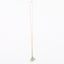 Long Gold Gemstone necklace - Blue Topaz and Green Chalcedony