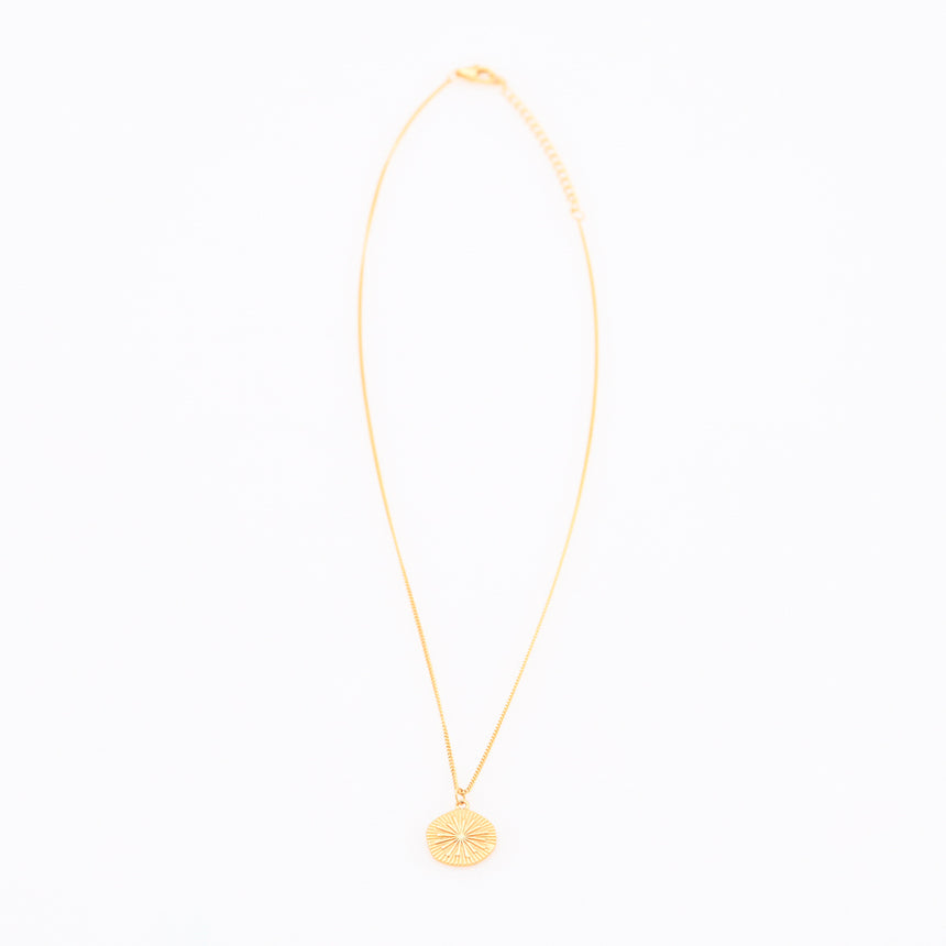 Gold Sun pendant Necklace