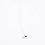 Long Silver Gemstone necklace - Green Onyx and Green Amethyst