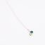 Long Silver Gemstone necklace - Green Onyx and Green Amethyst