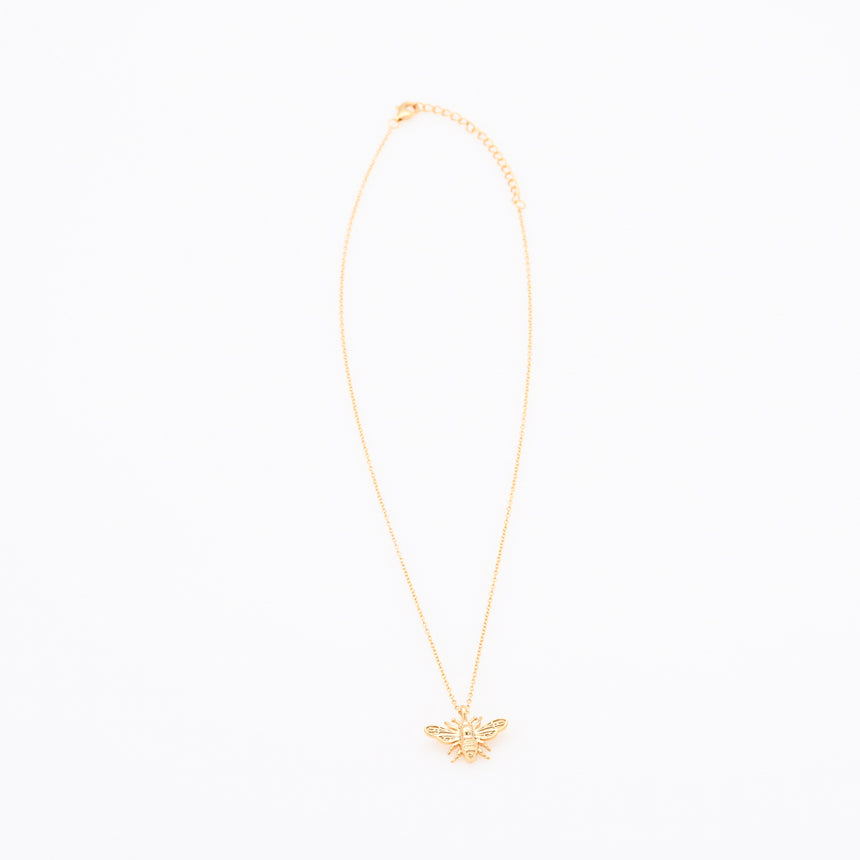 Gold Bee pendant Necklace