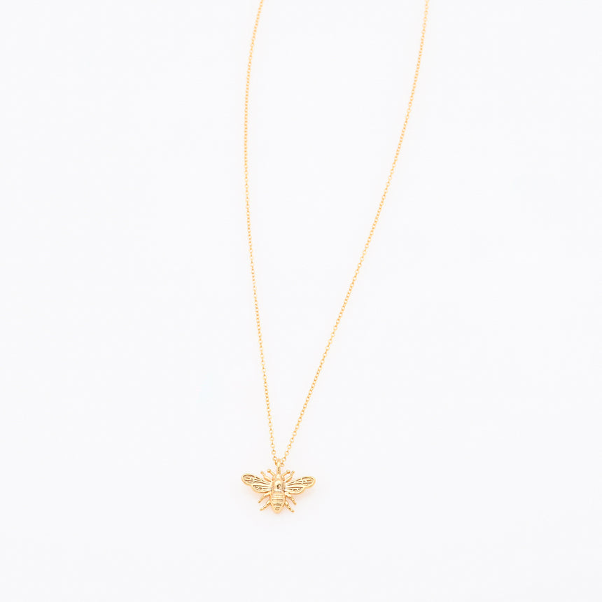 Gold Bee pendant Necklace