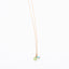 Long Gold Gemstone necklace - Blue Topaz and Green Chalcedony