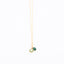 Long Gold Gemstone necklace - Green Onyx and Green Amethyst