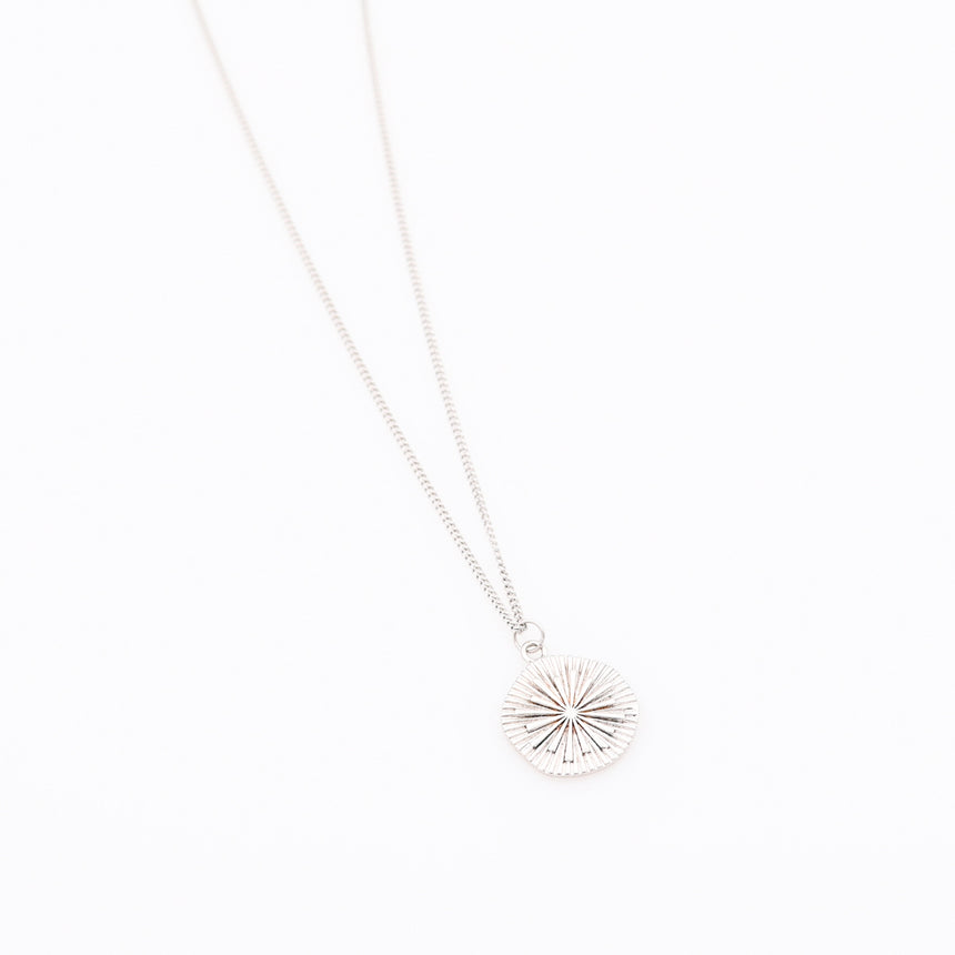 Silver Sun pendant Necklace