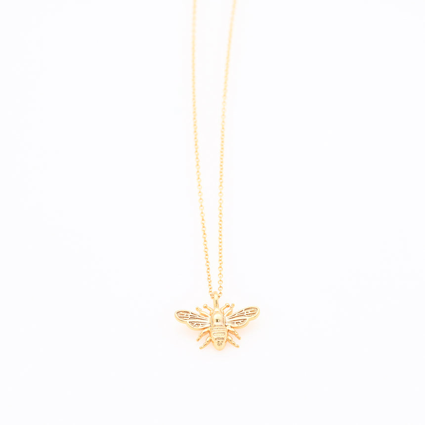 Gold Bee pendant Necklace